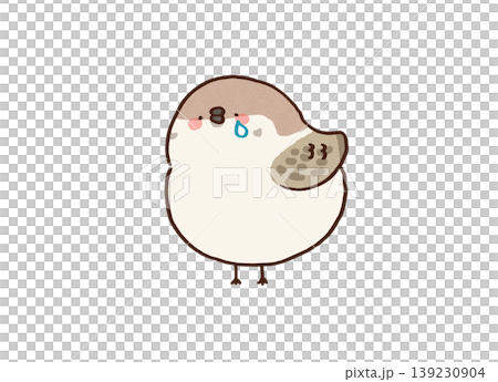An illustration of a sparrow shedding tears (a metaphor for sparrow tears and small gains). An illustration of a sparrow shedding tears (a metaphor for sparrow tears and small gains). 139230904