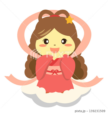 雲に乗った織姫のイラスト 139231509