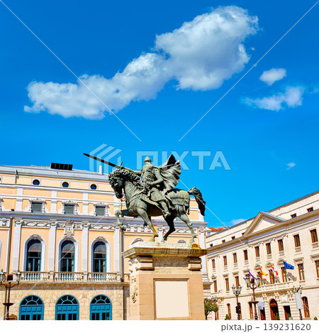 Burgos Cid Campeador statue in Castilla Spain Burgos Cid Campeador statue in Castilla Spain 139231620