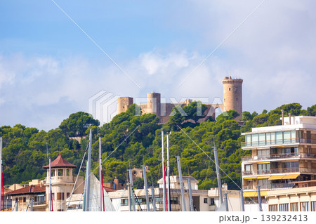 Palma de Majorca skyline with Bellver castle Palma de Majorca skyline with Bellver castle 139232413