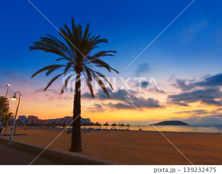 Mallorca sunrise in Magaluf Palmanova beach 139232475