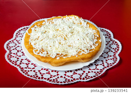 Grilled bun with mozzarella Grilled bun with mozzarella 139233541