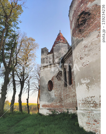 Architectural details of the ruined St. Mary Magdalene Church in Vovkiv Architectural details of the ruined St. Mary Magdalene Church in Vovkiv 139234236