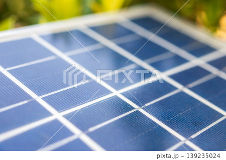 solar panel in the house garden 139235024