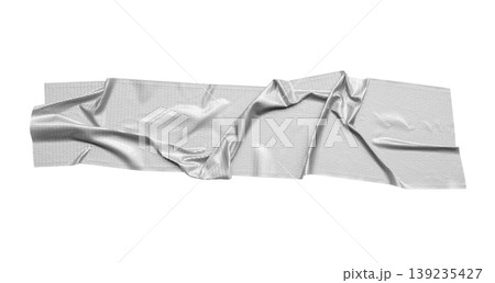 Gray adhesive sticky tape isolated on white background Gray adhesive sticky tape isolated on white background 139235427