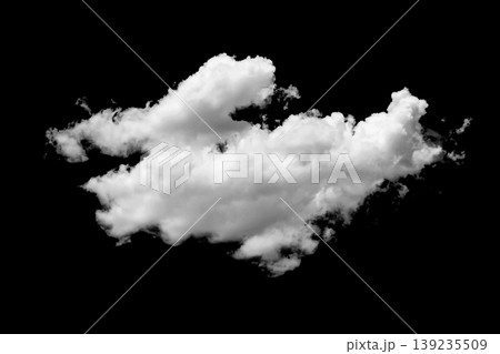 White clouds isolated on black background 139235509