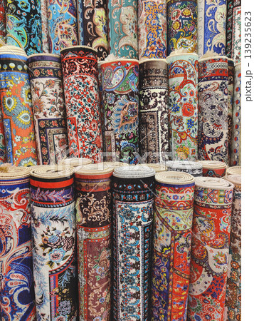 Large collection of traditional Turkish carpets and rugs in Istanbul Turkey 139235623
