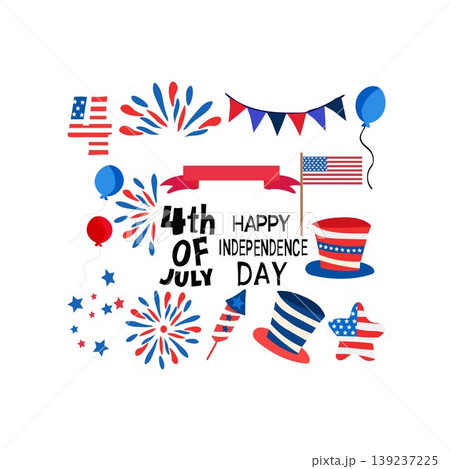 4 july independence day usa 4th july free vector illustration 139237225