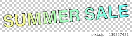 SUMMER SALE サマーセール おしゃれな文字タイトル素材 SUMMER SALE サマーセール おしゃれな文字タイトル素材 139237421
