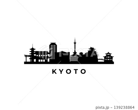 Vector Kyoto skyline. Vector Kyoto skyline. 139238864