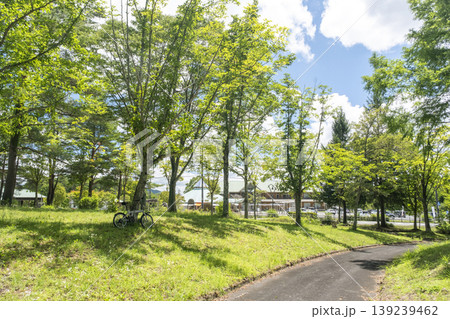 新緑・初夏のサイクリングイメージ 蒜山高原 新緑・初夏のサイクリングイメージ 蒜山高原 139239462