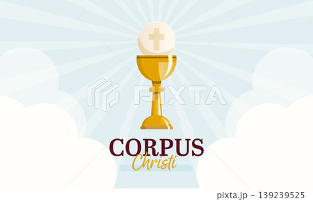 Solemnity of the most holy and blood of Christ banner 139239525