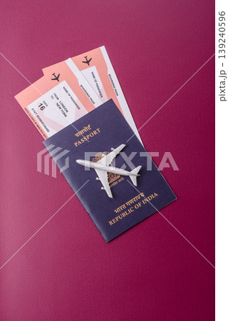 Indian passport, a document for travel, leisure, and work. Passport of India 139240596