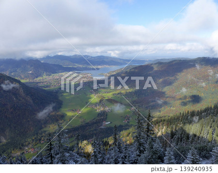 Tegernsee lake, Bodenschneid mountain tour in springtime, Bavaria, Germany Tegernsee lake, Bodenschneid mountain tour in springtime, Bavaria, Germany 139240935
