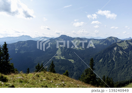 Bodenschneid mountain tour in springtime, Bavaria, Germany 139240949