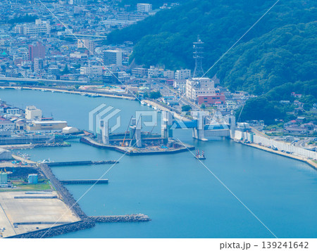 月山から閉伊川付近の街を見る 139241642