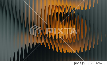 Abstract Teal and Orange Background Through Fluted Glass Vertical Stripes Abstract Teal and Orange Background Through Fluted Glass Vertical Stripes 139242670