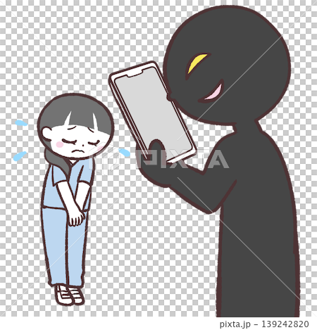 医療従事者にスマホを向けるハラスメントのイラスト 医療従事者にスマホを向けるハラスメントのイラスト 139242820
