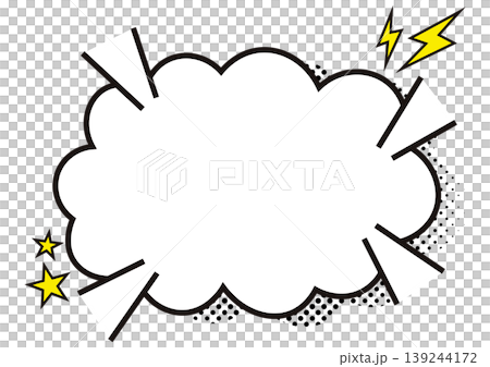 American comic-style cloud speech bubble American comic-style cloud speech bubble 139244172