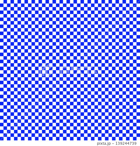 Blue and White Geometric Seamless Pattern with Square Shapes and Checkered Design Blue and White Geometric Seamless Pattern with Square Shapes and Checkered Design 139244739