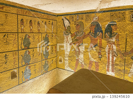 Tomb of Tutankhamun KV62 in the Egyptian Valley of the Kings, in the Theban necropolis, Egypt, Luxor Tomb of Tutankhamun KV62 in the Egyptian Valley of the Kings, in the Theban necropolis, Egypt, Luxor 139245610