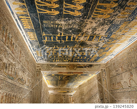 Tomb of Memnon KV9 in the Egyptian Valley of the Kings, in the Theban necropolis, Egypt, Luxor Tomb of Memnon KV9 in the Egyptian Valley of the Kings, in the Theban necropolis, Egypt, Luxor 139245820