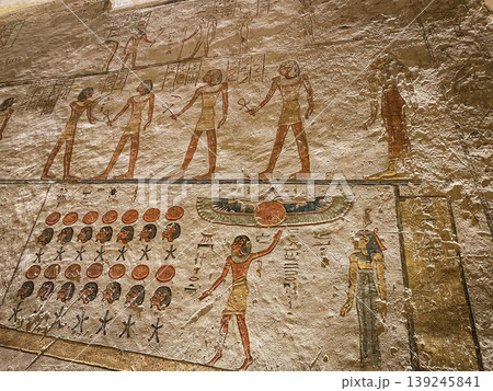 Tomb of Memnon KV9 in the Egyptian Valley of the Kings, in the Theban necropolis, Egypt, Luxor Tomb of Memnon KV9 in the Egyptian Valley of the Kings, in the Theban necropolis, Egypt, Luxor 139245841