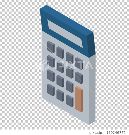 Isometric calculator illustration: Accounting, budgeting, and financial concepts 139246773