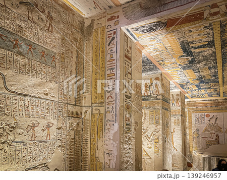 Tomb of Memnon KV9 in the Egyptian Valley of the Kings, in the Theban necropolis, Egypt, Luxor 139246957