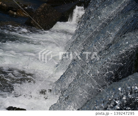 河川の氾濫 増水 溢水 越水 A river overflows 河川の氾濫 増水 溢水 越水 A river overflows 139247295