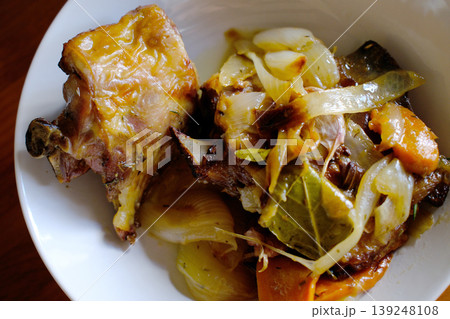Lamb Meat Dish Ready to Eat with Roasted Texture Lamb Meat Dish Ready to Eat with Roasted Texture 139248108