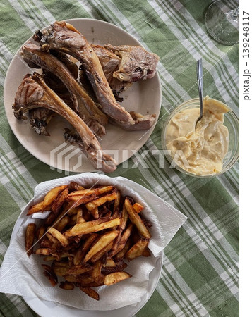 Lamb Meat Dish Ready to Eat with Roasted Texture Lamb Meat Dish Ready to Eat with Roasted Texture 139248117