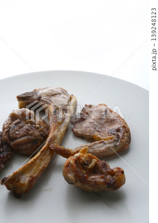 Lamb Meat Dish Ready to Eat with Roasted Texture Lamb Meat Dish Ready to Eat with Roasted Texture 139248123