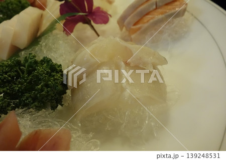 Fresh Seafood Platter with Garnishes 139248531