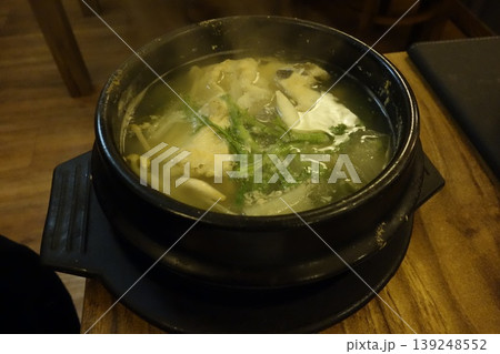 Steaming Hot Pot with Seafood and Vegetables Steaming Hot Pot with Seafood and Vegetables 139248552