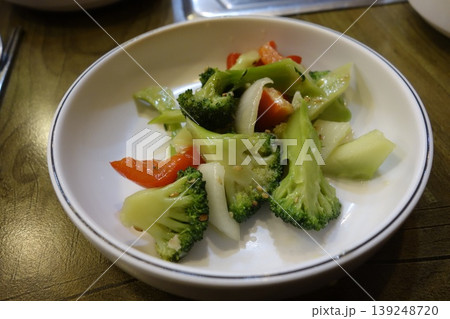 Steamed Vegetable Salad in White Bowl Steamed Vegetable Salad in White Bowl 139248720