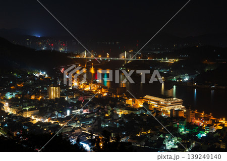冬の瀬戸内 尾道夜景 千光寺頂上展望台PEAKからの眺望 冬の瀬戸内 尾道夜景 千光寺頂上展望台PEAKからの眺望 139249140