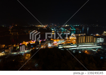 冬の瀬戸内 尾道夜景 千光寺公園視点場からの眺望 冬の瀬戸内 尾道夜景 千光寺公園視点場からの眺望 139249145