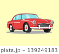 Red classic retro car illustration, the vintage vehicles design 139249183