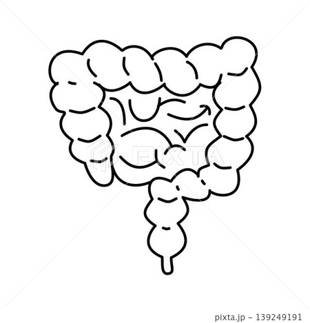 intestine outline icon 139249191