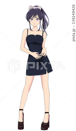 黒いドレスの女性 黒いドレスの女性 139249426