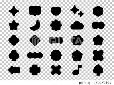 やさしい形の図形セット やさしい形の図形セット 139250103