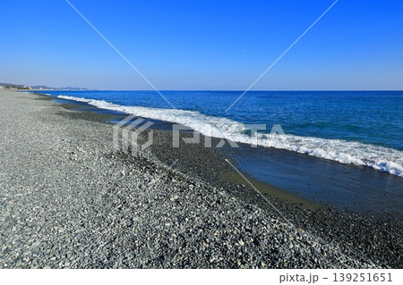御幸が浜から駿河湾を望む 139251651
