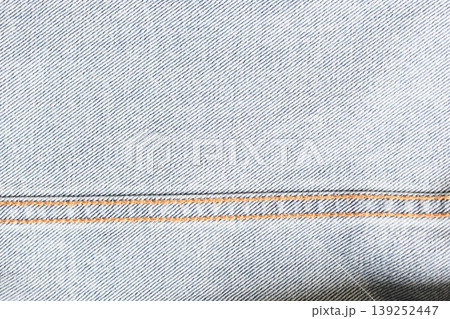 seam of blue denim texture background, jean fashion style seam of blue denim texture background, jean fashion style 139252447
