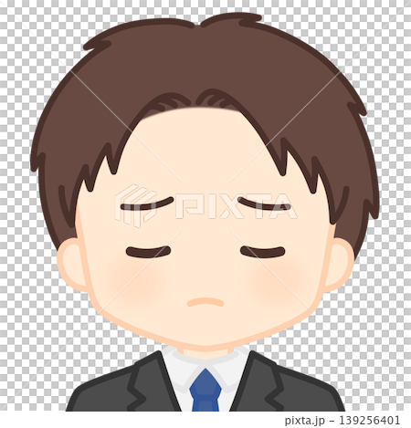 困る男性社員 139256401