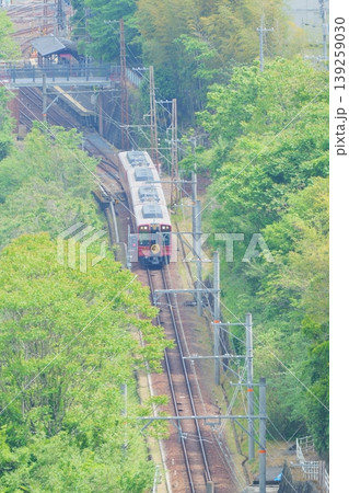 駅を出発した南海高野線のGRAN天空【和歌山県】 駅を出発した南海高野線のGRAN天空【和歌山県】 139259030