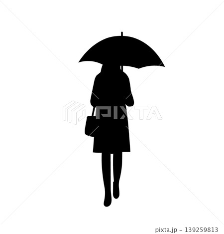雨の日の人物シルエットイラスト ビジネスマン 女性 男性 ビジネスパーソン カップル シルエット 雨の日の人物シルエットイラスト ビジネスマン 女性 男性 ビジネスパーソン カップル シルエット 139259813