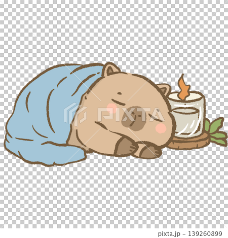 Kawaii Sleeping Capybara Clipart Cozy Blanket Nap Cute Relaxing Capybara With Candle Soft Aesthetic Hygge Illustration Kawaii Sleeping Capybara Clipart Cozy Blanket Nap Cute Relaxing Capybara With Candle Soft Aesthetic Hygge Illustration 139260899