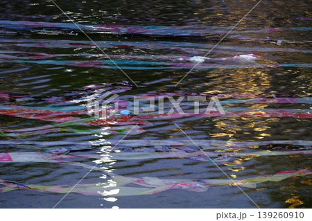 夏の鴨川の京友禅流し 夏の鴨川の京友禅流し 139260910
