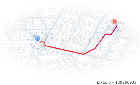 We have moved new office icon location. Address move change location announcement business home map. New pin location. Isometric vector illustration We have moved new office icon location. Address move change location announcement business home map. New pin location. Isometric vector illustration 139260939